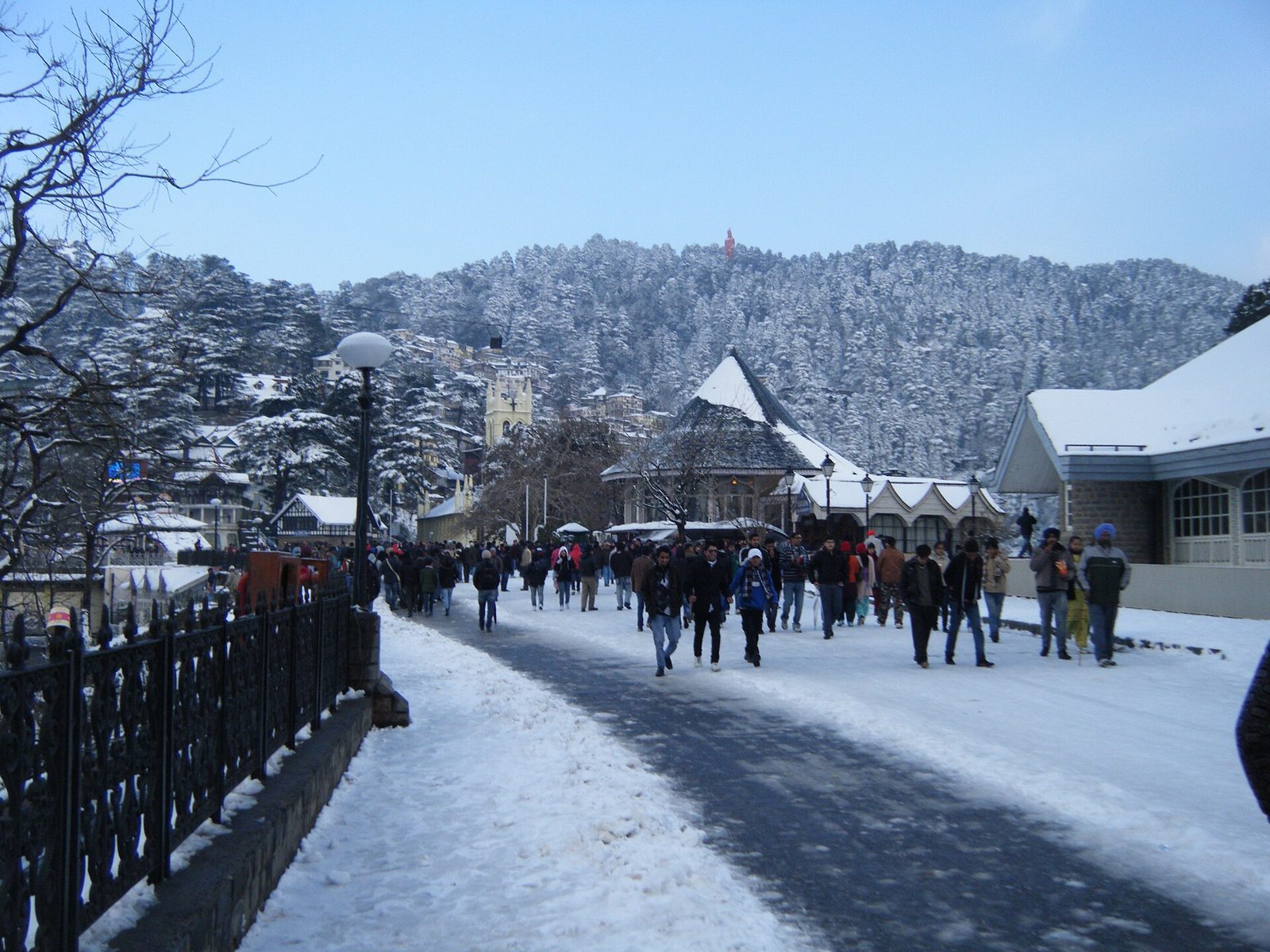 The Ridge open promenade in Shimla, Himachal Pradesh